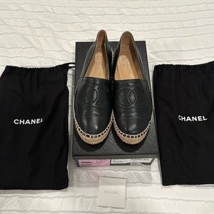 ✨SOLD ✨Chanel espadrille black 36 / size 6